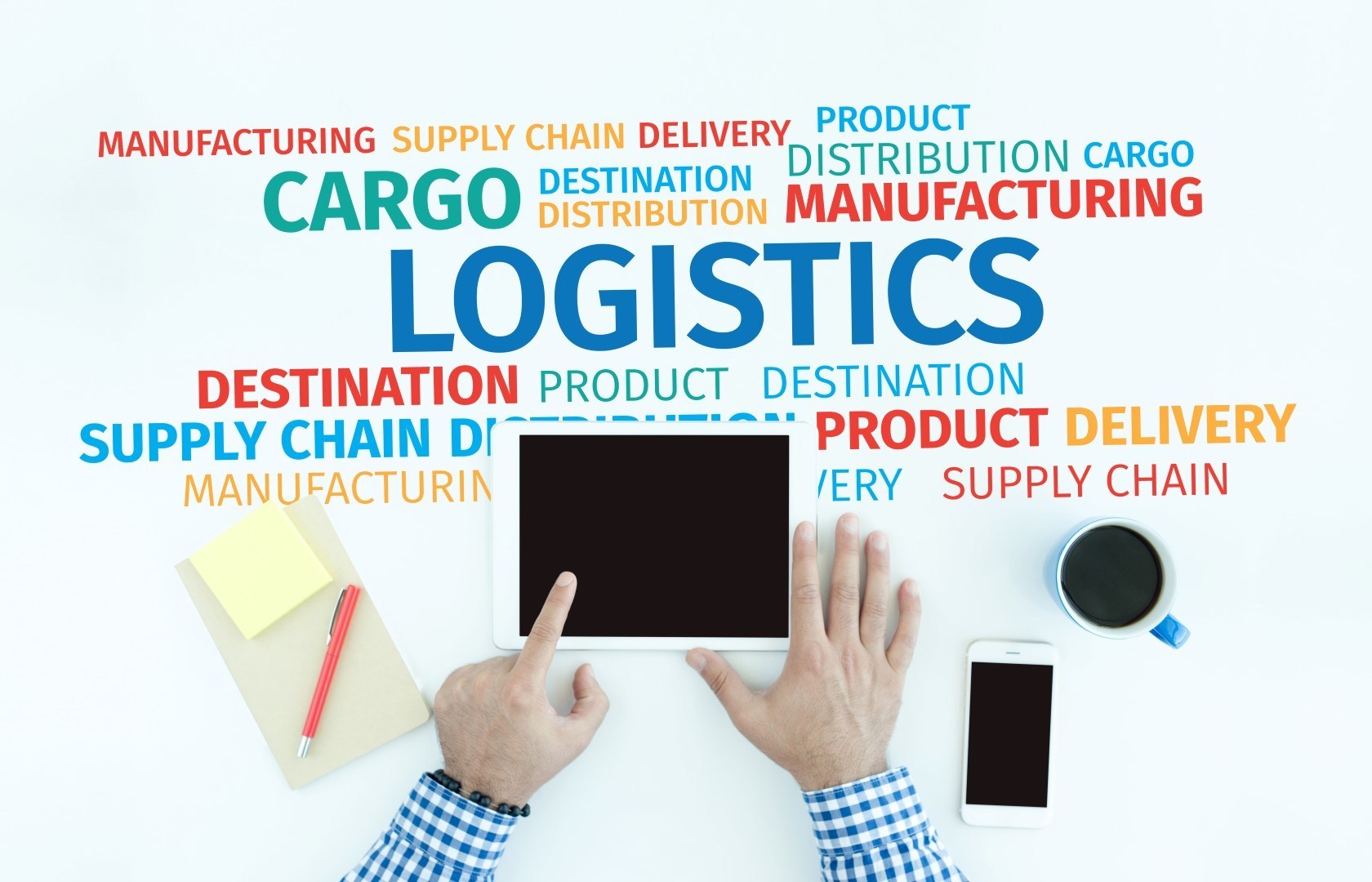 Business Concept: Logistic Word Cloud